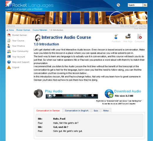 german audio course